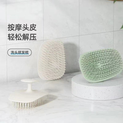 Douyin Hair Washing Comb Massage Brush for Washing the Head, Dual-Use for Dry and Wet Hair, Multifunctional Scalp Shampooing and Cleaning Comb, Meridian Brush W - image 3
