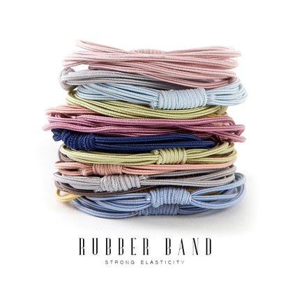 Korean Version of the New Four-In-One Internet Celebrity High-Elastic Rubber Band Hair Tie Durable Basic Hair Rope Simple Hair Accessories Headband - image 1