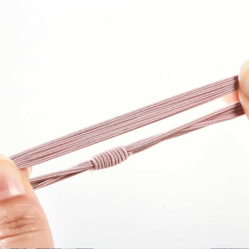 Korean Version of the New Four-In-One Internet Celebrity High-Elastic Rubber Band Hair Tie Durable Basic Hair Rope Simple Hair Accessories Headband - image 5