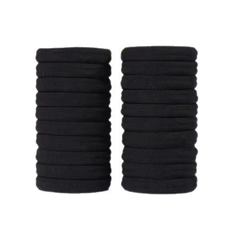 Black High Elastic Headband Towel Hair Band Amazon 4cm Seamless Hair Band Korean Style Rubber Band Hair Accessories for Women Wholesale - image 5