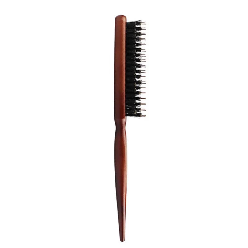 Boar Bristle Comb for Slicked-Back Hairstyles, Scalp Styling, Fine Hair Comb, High Crown Hair Parting Disappearing Comb, Kendall Jenner Style - image 4
