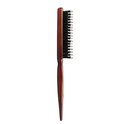 Boar Bristle Comb for Slicked-Back Hairstyles, Scalp Styling, Fine Hair Comb, High Crown Hair Parting Disappearing Comb, Kendall Jenner Style - image 4