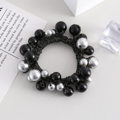 Korean Style Hair Accessories for Women, Fashionable Updo Hair Ties, Pearl Hair Ties, Handmade Hair Accessories, Ponytail Hair Ties - image 2