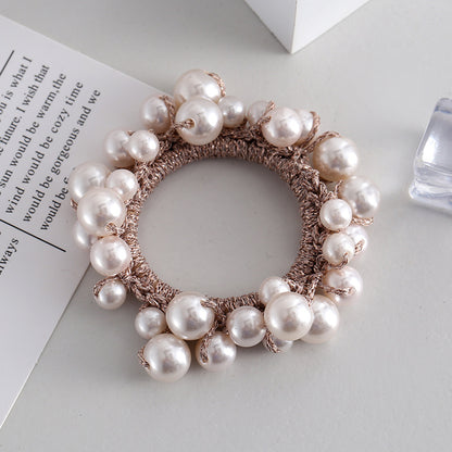 Korean Style Hair Accessories for Women, Fashionable Updo Hair Ties, Pearl Hair Ties, Handmade Hair Accessories, Ponytail Hair Ties - image 3