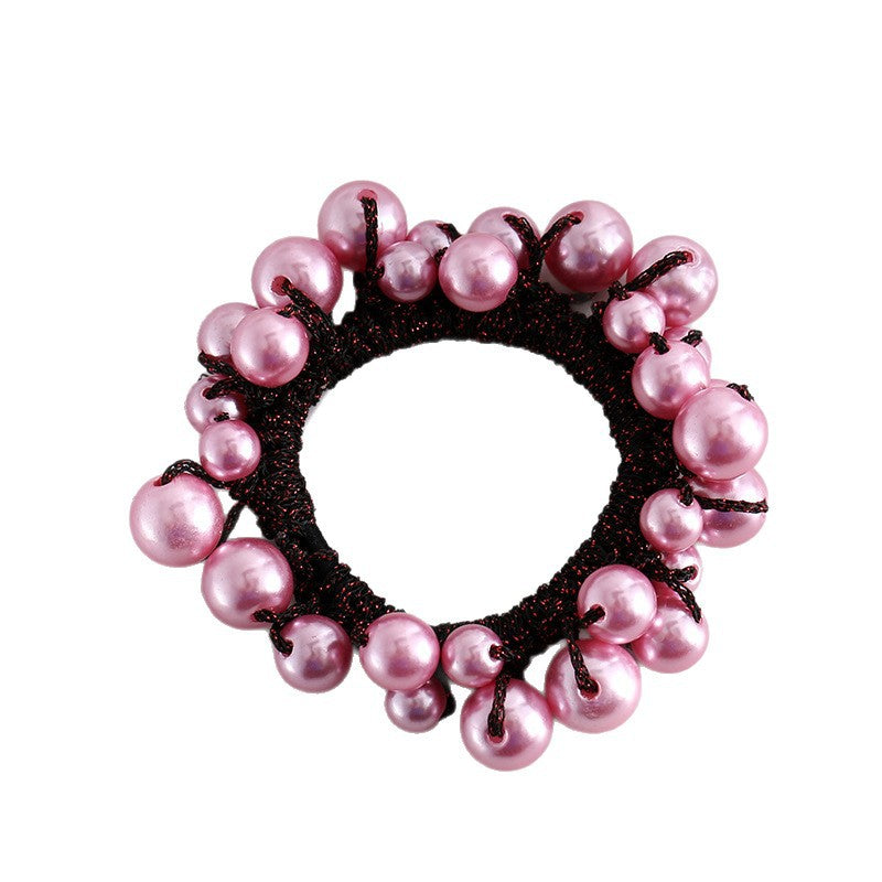 Korean Style Hair Accessories for Women, Fashionable Updo Hair Ties, Pearl Hair Ties, Handmade Hair Accessories, Ponytail Hair Ties - image 5