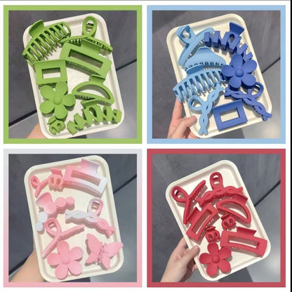 Cross-Border Popular Colorful Set of Hair Clips for Women, High-End Shark Clips, Hair Accessories Wholesale, Luxurious Feel - image 3