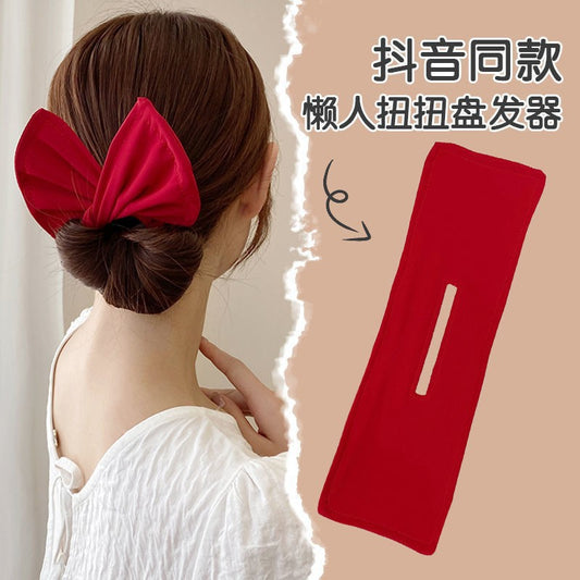 Lazy Twist Clip Hair Styler New Ball Head Bow Hair Styling Headwear Women's Summer Hair Tie Hair Accessories Wholesale - image 2