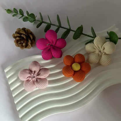 New Cotton-Filled Decorative Flowers for DIY Clothing, Hair Clips, Headwear, Shoe Accessories, Three-Dimensional Cute Textile Flowers - image 4