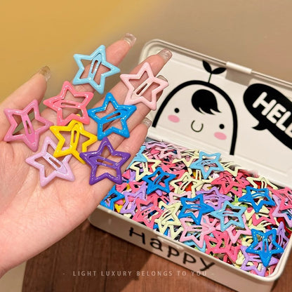 Star Hairpin Women's Hair Trim Side Clip Side Bangs Clip Five-Pointed Star Bb Clip Cute Kidsren's Hairpin Clip Headwear - image 1
