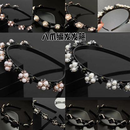 Trendy Braided Hairband 2025 New Women's Bangs Fixing Tool Forehead Hair Organizer Eight-Claw Headband Hair Accessory - image 1