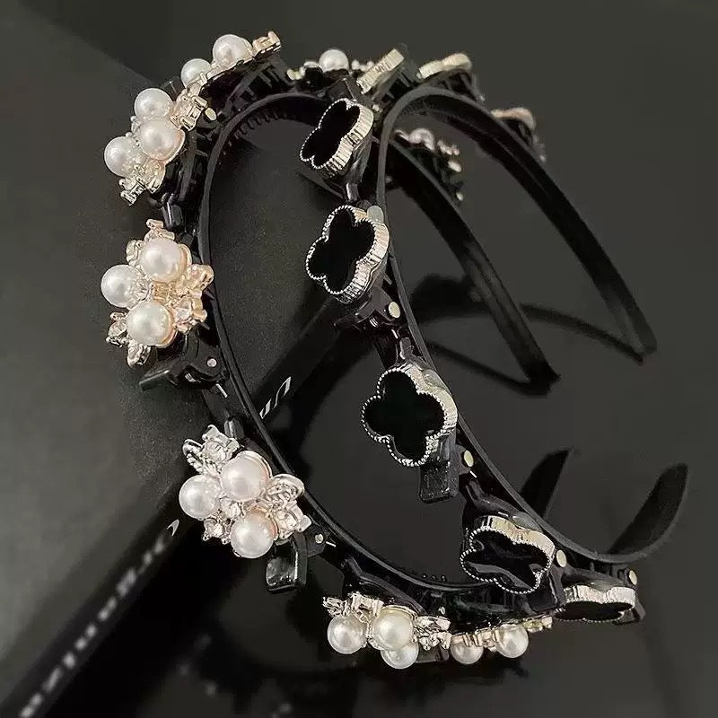 Trendy Braided Hairband 2025 New Women's Bangs Fixing Tool Forehead Hair Organizer Eight-Claw Headband Hair Accessory - image 4