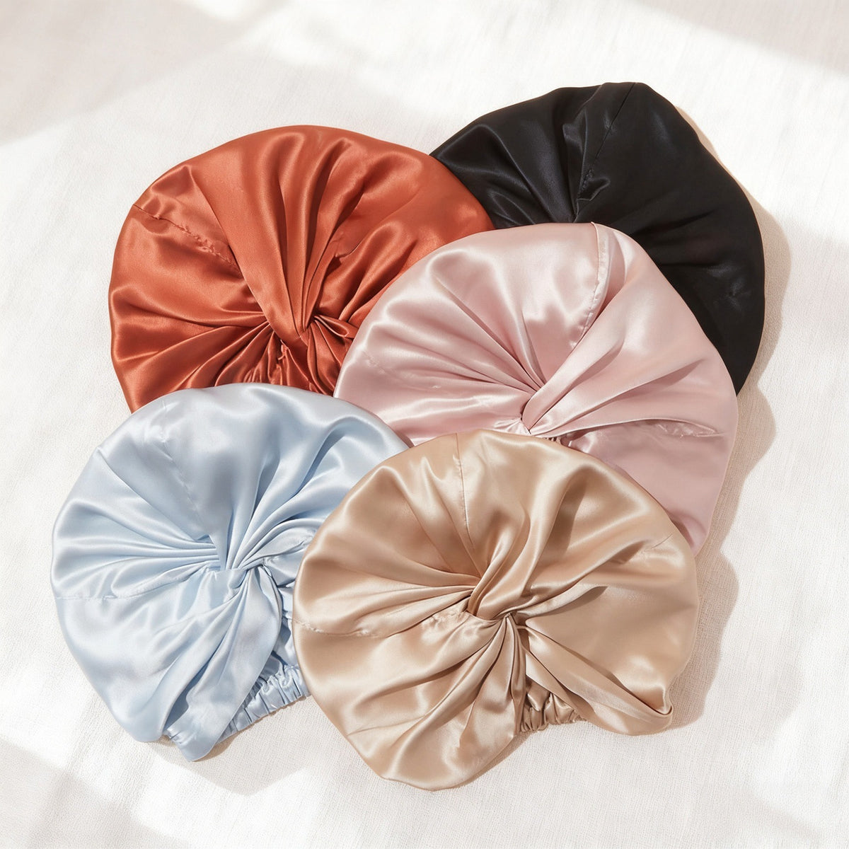 Amazon Silk Nightcap 16/19 Mumi Mulberry Silk Nightcap Women's Chemotherapy Cap Satin Hair Care Cap Cross-Border Wholesale - image 2