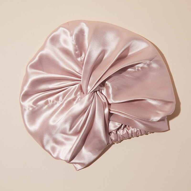 Amazon Silk Nightcap 16/19 Mumi Mulberry Silk Nightcap Women's Chemotherapy Cap Satin Hair Care Cap Cross-Border Wholesale - image 3