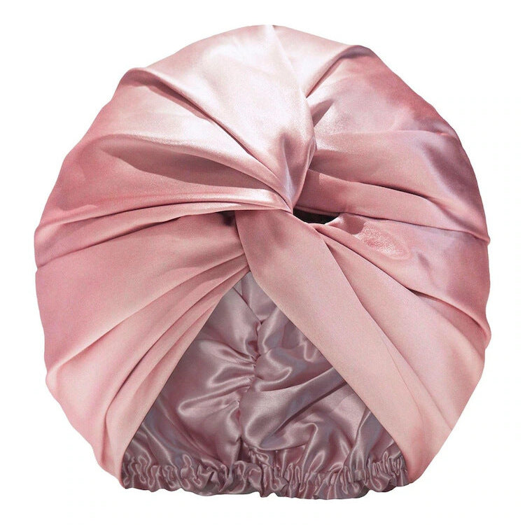 Amazon Silk Nightcap 16/19 Mumi Mulberry Silk Nightcap Women's Chemotherapy Cap Satin Hair Care Cap Cross-Border Wholesale - image 5