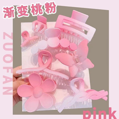 2026 Summer Hot-Selling Colorful Set of Simple Hair Clips, High-End Shark Clip Hair Accessories - image 3