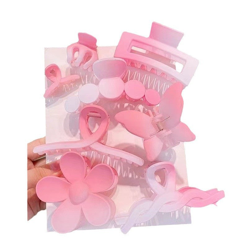 2026 Summer Hot-Selling Colorful Set of Simple Hair Clips, High-End Shark Clip Hair Accessories - image 5