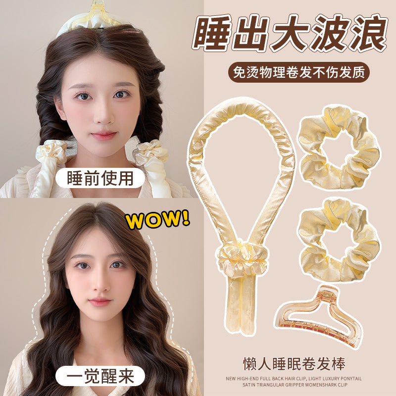 Lazy Curling Magic Sleeping Sponge Heat-Free Curling Wand for Wavy Hair, Non-Damaging, Long-Lasting Styling, Volumizing Magic Tool - image 1