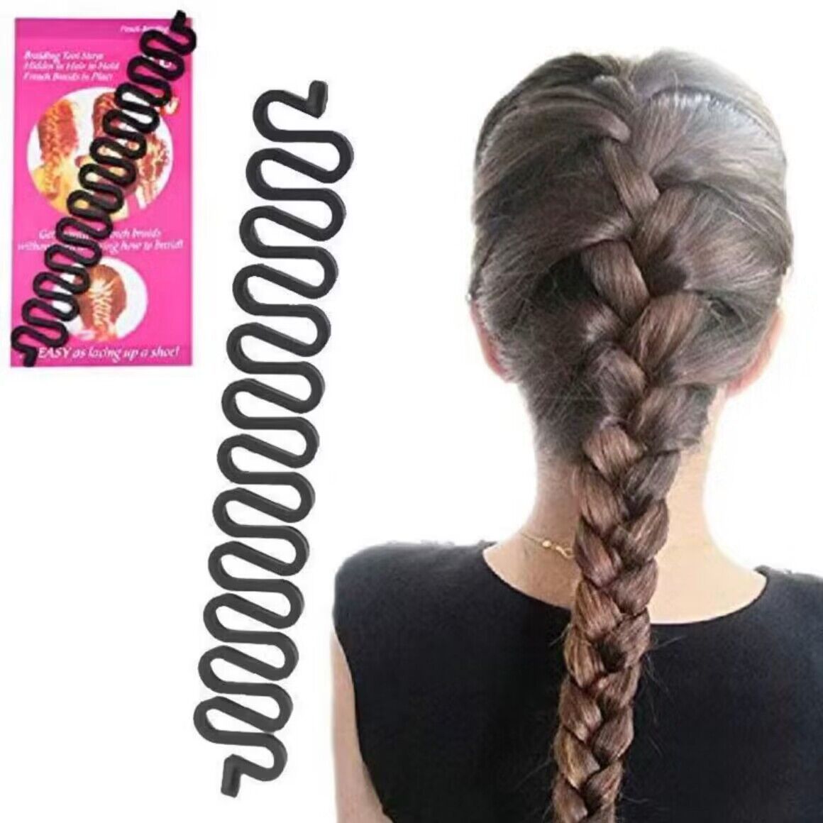 Fishbone Hair Braider, Lazy Hair Braider, Braided Hairdressing Tool, Hair Styling Props, Fashionable Hair Accessories, Simple Headwear - image 3