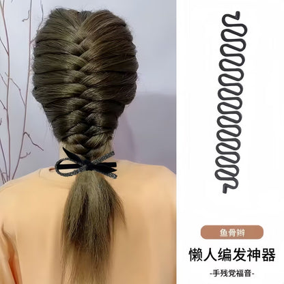 Fishbone Hair Braider, Lazy Hair Braider, Braided Hairdressing Tool, Hair Styling Props, Fashionable Hair Accessories, Simple Headwear - image 4