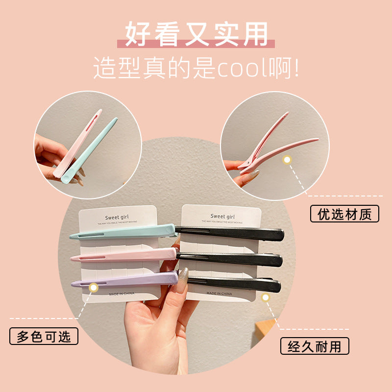High Crown Hair Root Fixing Fluffy Clip Bangs Positioning Clip Face Washing Makeup Traceless Duckbill Hair Clip for Women - image 3