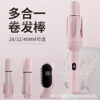 Cross-Border All-In-One Curling Iron, Fully Automatic Negative Ion Multi-Function Large and Small Curls, No Damage to Hair, Head-Changing Digital Display Curling Iron - image 3
