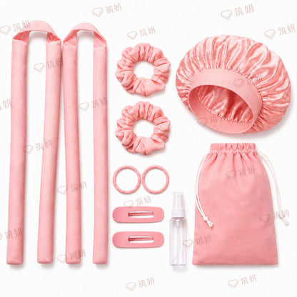 Cross-Border New Style Women's Hair-Free Cotton-Filled Heat-Free Curling Iron Sleep Hair Wavy Soft Curling Iron Lazy Curling Iron - image 5