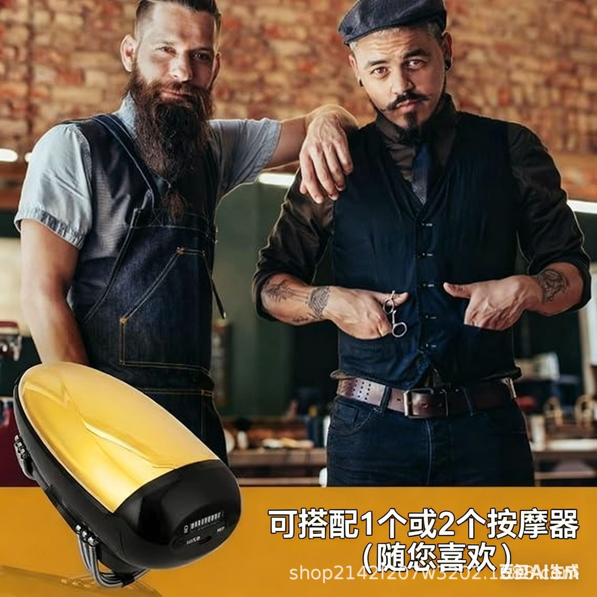 Cross-Border Head Massager, Special Head Therapy for Shaving and Barber Shop, Decompression Handheld Electric Vibrating Scalp Massager - image 4