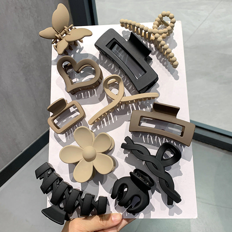 High-Quality Autumn and Winter Plush Large Hair Clip Set with a High-End Feel, Hairpin Clips for Updo at the Back of the Head, Shark Clip Hair Accessory - image 4