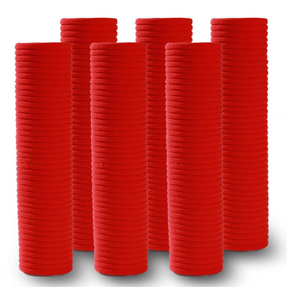 4cm Cross-Border Hot Selling Plain Ring High Elastic Hair Rope Seamless Rubber Band Does Not Hurt Hair Towel Ring Rubber Band Black Head - image 3