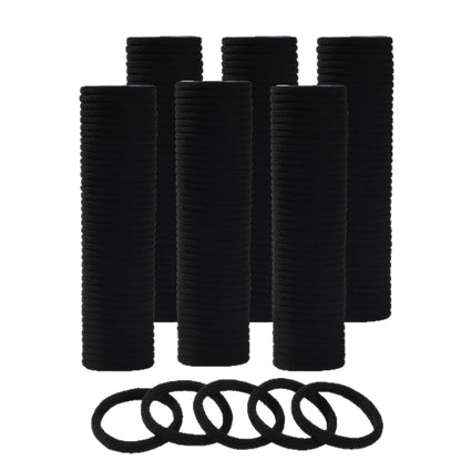 4cm Cross-Border Hot Selling Plain Ring High Elastic Hair Rope Seamless Rubber Band Does Not Hurt Hair Towel Ring Rubber Band Black Head - image 5