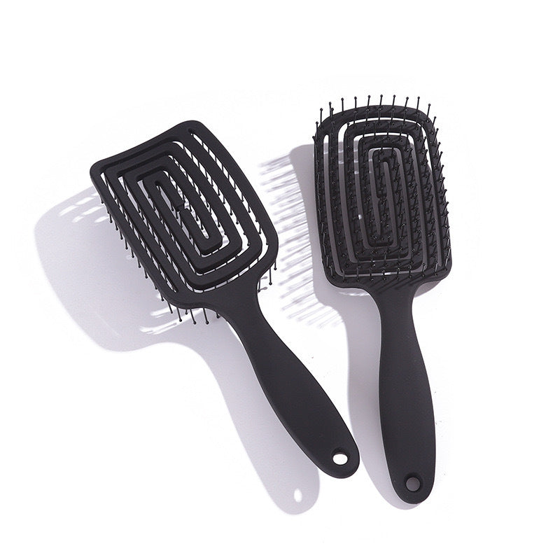 New Hollow-Out Square Comb Mosquito-Repellent Comb for Girls, Portable Hair Styling Comb, Fluffy and Close-Fitting Scalp Massage Paddle Comb - image 3