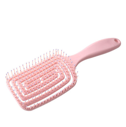 New Hollow-Out Square Comb Mosquito-Repellent Comb for Girls, Portable Hair Styling Comb, Fluffy and Close-Fitting Scalp Massage Paddle Comb - image 5