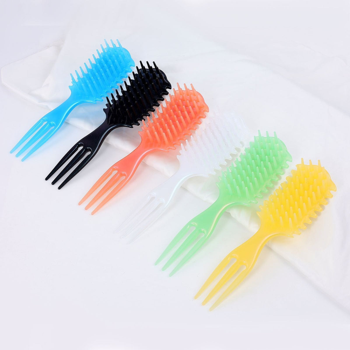 Special Three-Pronged Comb for Curly Hair, Anti-Knot Wide-Tooth Comb, Smooth Hair, Wet and Dry Comb, Scalp Massage Hard-Toothed Hair Comb - image 1