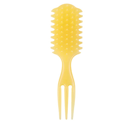 Special Three-Pronged Comb for Curly Hair, Anti-Knot Wide-Tooth Comb, Smooth Hair, Wet and Dry Comb, Scalp Massage Hard-Toothed Hair Comb - image 5