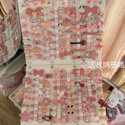 New High-Quality Cartoon Sweet Girl Hair Accessory Set, Princess Hair Clips, Headwear Gift, Cute Hairpins for Stall Setup - image 1
