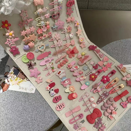New High-Quality Cartoon Sweet Girl Hair Accessory Set, Princess Hair Clips, Headwear Gift, Cute Hairpins for Stall Setup - image 3