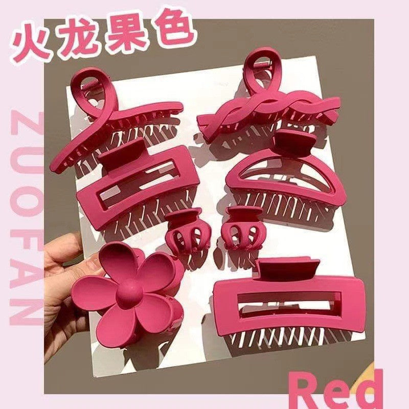 2026 Summer Colorful Set of Hair Clips Simple Hairpins for Back of Head Updo Shark Clips Ponytail Clips High-End Hair Accessories for Women - image 2