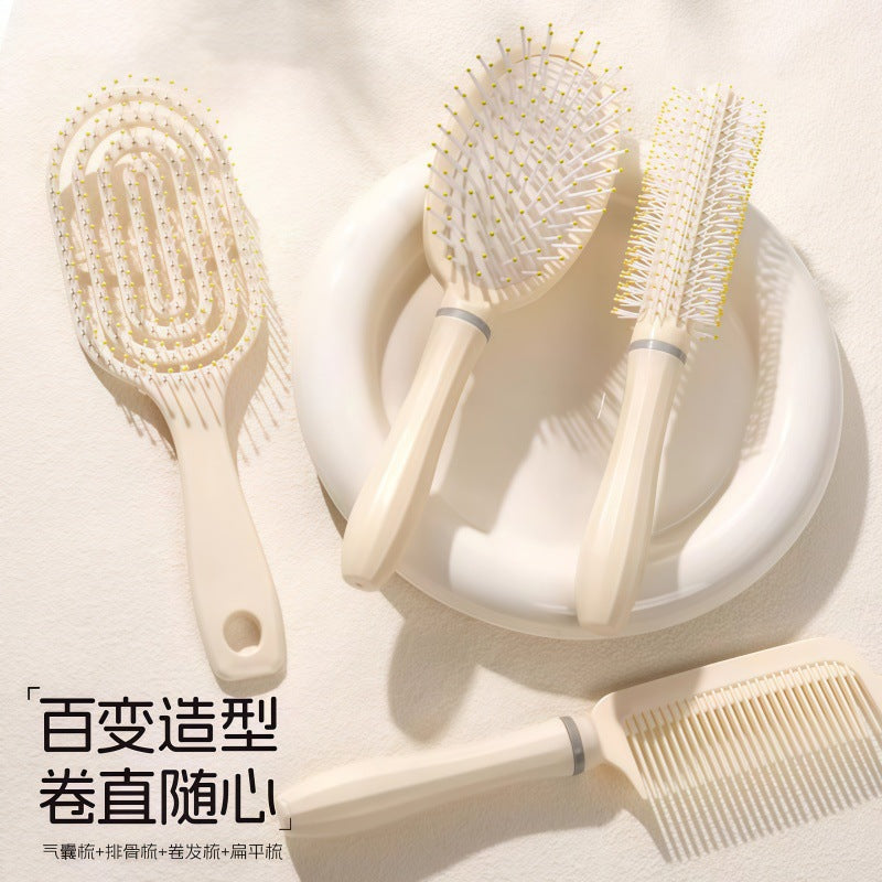 Fluffy Air Cushion Comb Long Hair Comb Set Combination Air Bag Straight Hair Comb Student Dormitory Female Home Curly Hair Massage Comb - image 2