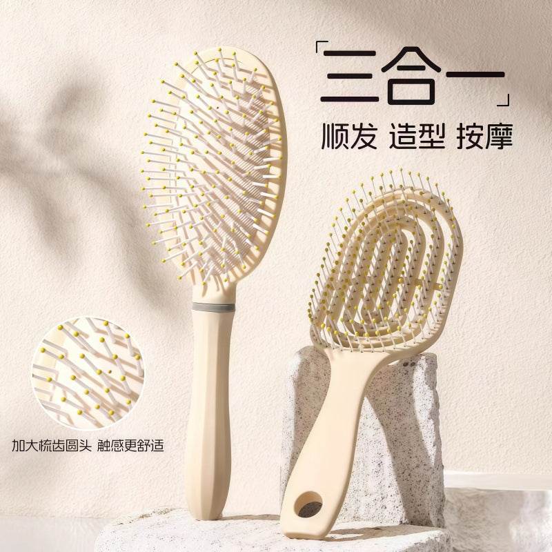 Fluffy Air Cushion Comb Long Hair Comb Set Combination Air Bag Straight Hair Comb Student Dormitory Female Home Curly Hair Massage Comb - image 3