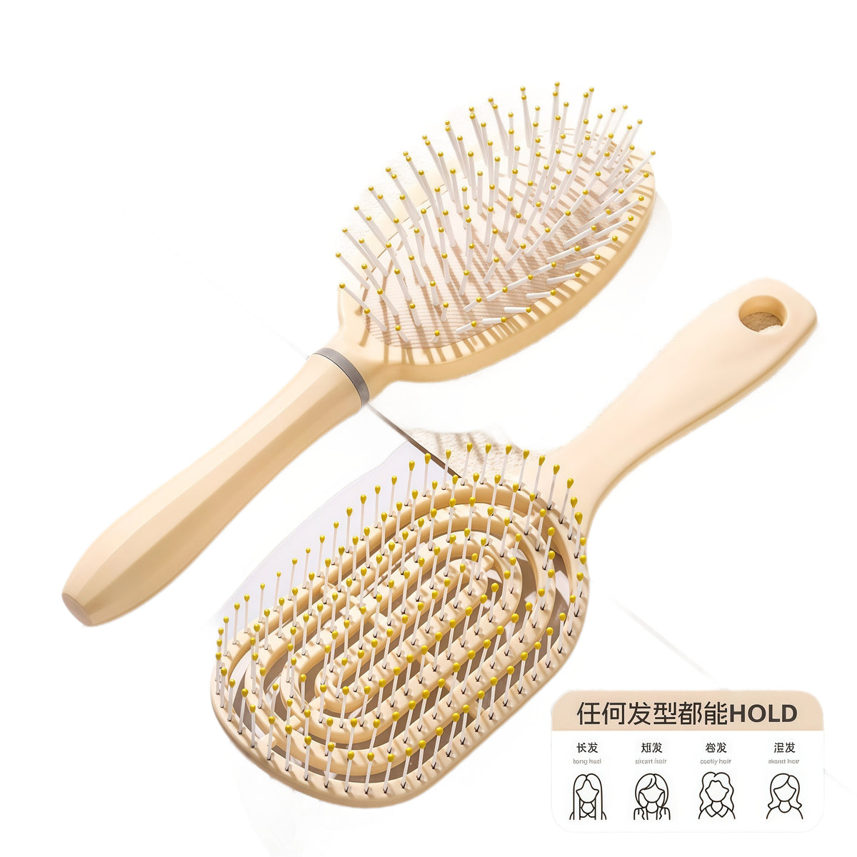 Fluffy Air Cushion Comb Long Hair Comb Set Combination Air Bag Straight Hair Comb Student Dormitory Female Home Curly Hair Massage Comb - image 5