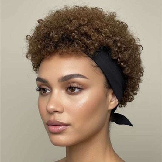 Brown Short Curly Wig