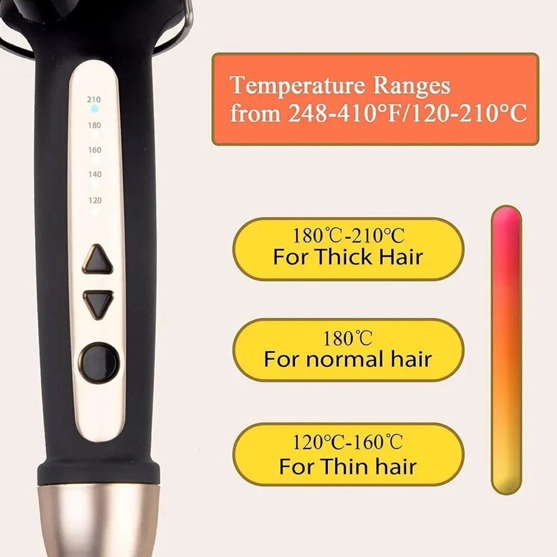 38mm Large Barrel Curling Wand