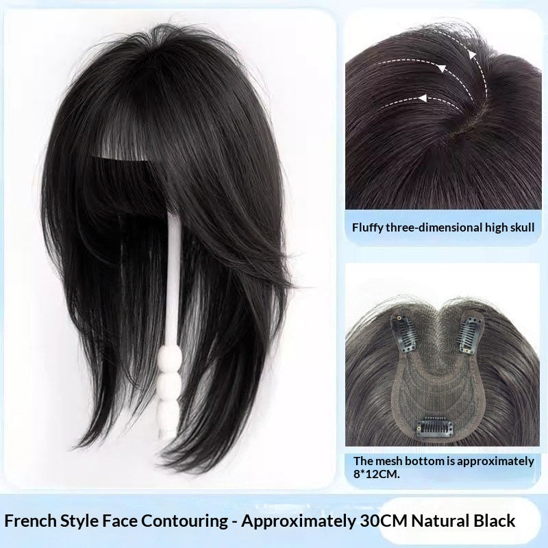 No Hairnet Needed Women's Hairpiece For Crown Area To Add Volume One-piece