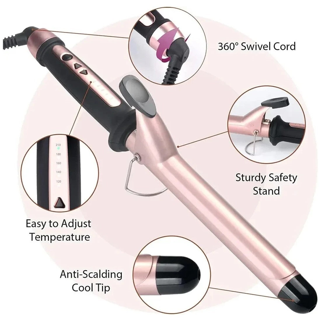 38mm Large Barrel Curling Wand