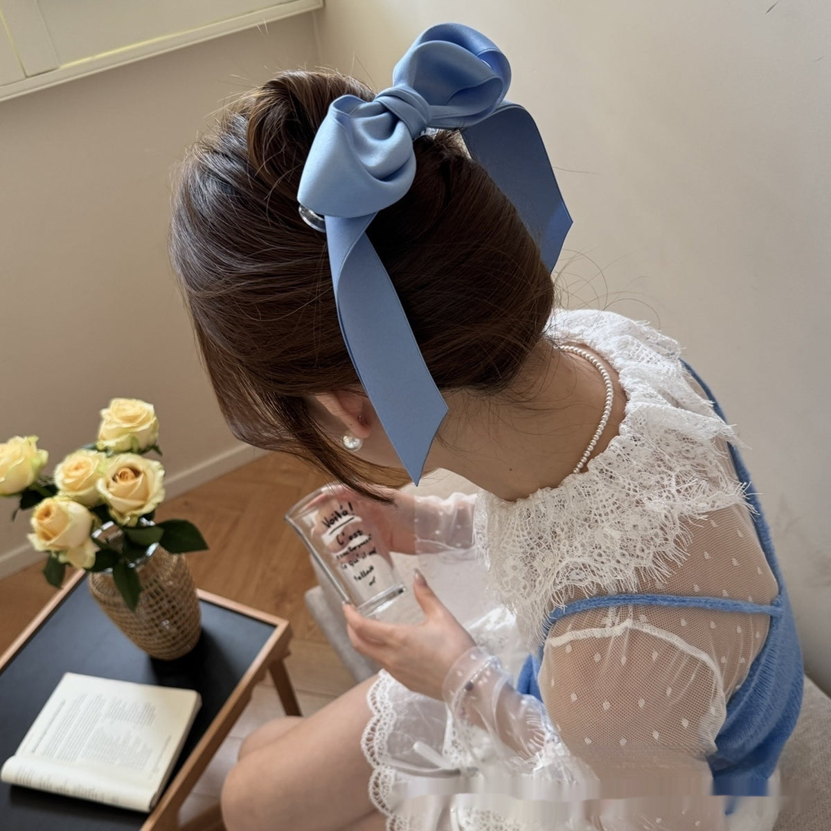 Women's Ballet Ribbon Bow Hair Accessory