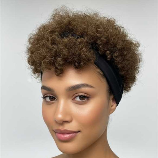 Brown Short Curly Wig