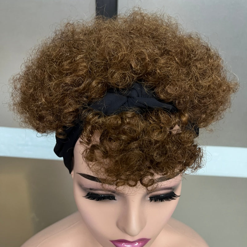 Brown Short Curly Wig