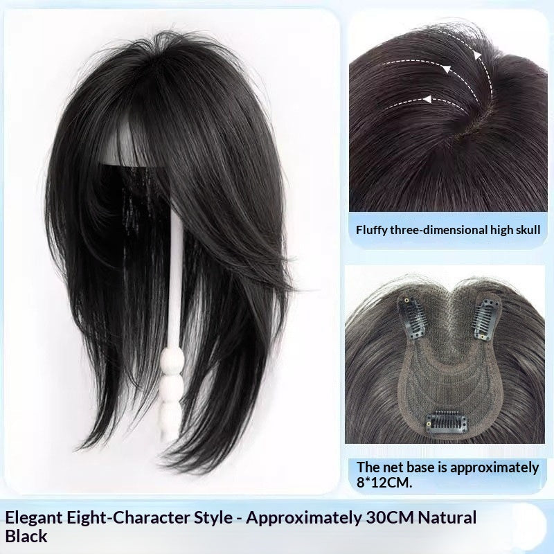 No Hairnet Needed Women's Hairpiece For Crown Area To Add Volume One-piece