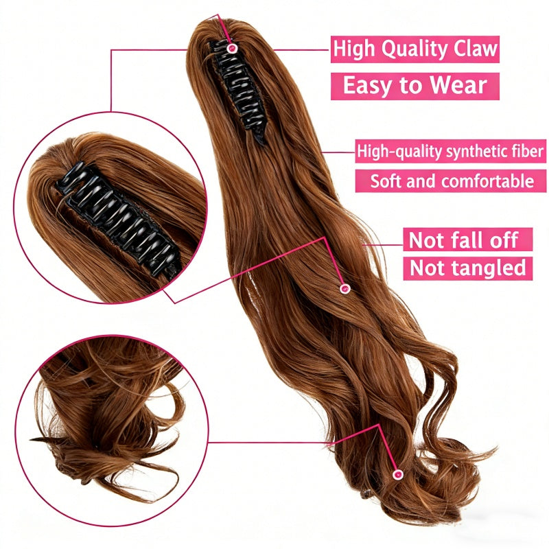 Clip-In Wavy Ponytail Extension