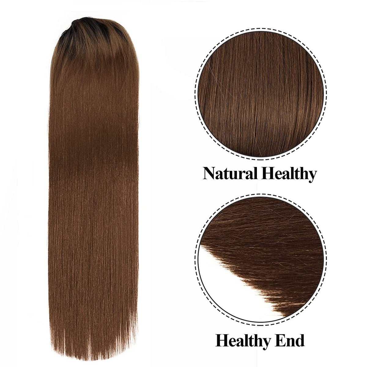 Straight Ombre Ponytail Extension